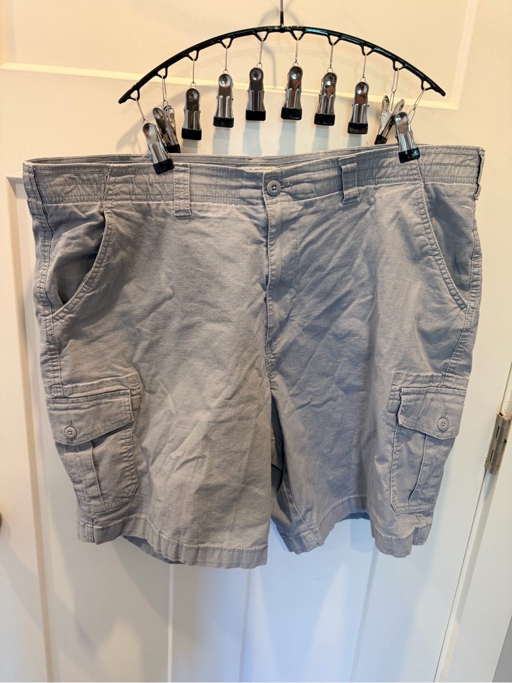 Ocean + Coast Men’s Cargo Shorts Size 44 Light Blue Gray Cotton Stretch